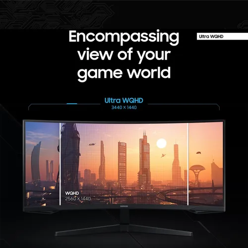 Miniatura 3 de SAMSUNG - Monitor de juegos ultraancho Odyssey G5 de 34 pulgadas con pantalla curva 1000R, 165Hz, 1ms, FreeSync Premium, pantalla grande, comodidad