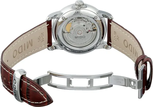 Miniatura 8 de Mido MIDO-M86004188 Baroncelli - Reloj analógico suizo automático marrón para hombre