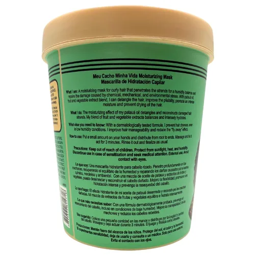 Miniatura 3 de Lola From Rio - Meu Cacho Minha Vida - Mascarilla hidratante para cabello rizado seco y dañado, restaura, repara, hidrata, hidrata, tratamiento