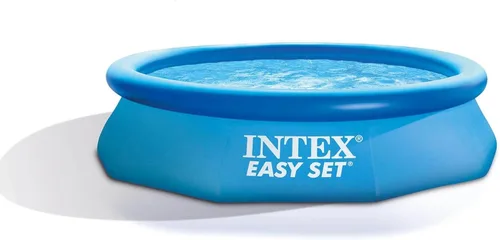 Intex 28120EH Piscina inflable de fácil montaje: 10 pies x 30 pulgadas, material resistente a pinchazos, inflado rápido, capacidad de 1018 galones,