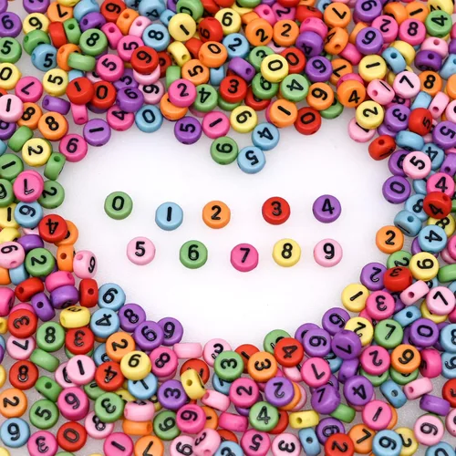 Miniatura 22 de 200 cuentas redondas doradas de letras del alfabeto acrílico de 0.157 x 0.276 pulgadas de la A a la Z, cuentas de plástico mixtas sueltas para hacer