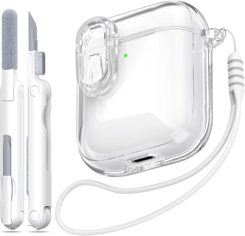 Miniatura 14 de Funda para Estuche de Airpods Pro de 2ª/1ª Generación, Compatible con Estuche de Airpods Pro de 2ª Gen Puerto de Carga USB C, Funda Suave