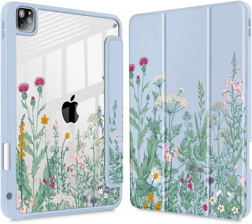 Miniatura 22 de May Chen Funda para iPad Pro de 11 pulgadas M2 de 4ª generación 2022, iPad Pro 11 de 3ª/2ª/1ª generación, Funda con cubierta trasera transparente a