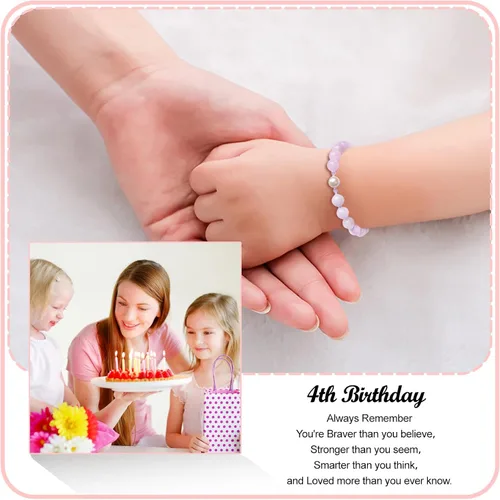 Miniatura 26 de Regalos de cumpleaños para niñas de 1 a 16 años, pulsera de perlas moradas, regalos para niñas adolescentes, regalos de moda, cosas geniales