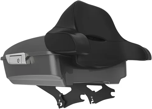Miniatura 81 de King Tour Pack para Harley Alpine Green, cierre de paquete turístico, portaequipajes superior, soporte de montaje negro, placa de metal para Harley