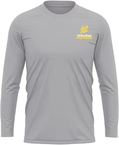 Miniatura 74 de Camisa deportiva de manga larga oficial de la NCAA Collegiate para hombre, con logotipo en el pecho izquierdo, colección Athletic Heather