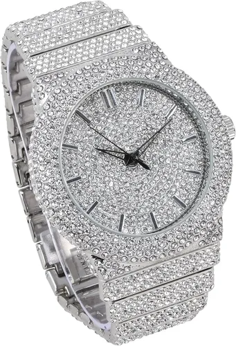 Miniatura 2 de ICE STAR Reloj de diamantes totalmente helado para hombre, caja de 1.811 in