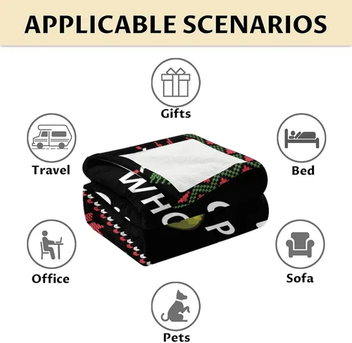 Miniatura 6 de Manta de regalo de Pickle, manta divertida de 30 x 40 pulgadas para adultos y niños, ligera, afelpada, suave, acogedora, cálida, mantas de franela
