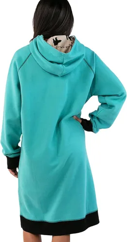 Miniatura 116 de Lazy One Sudadera con capucha de gran tamaño, ropa de dormir cómoda, vestido de suéter para mujer
