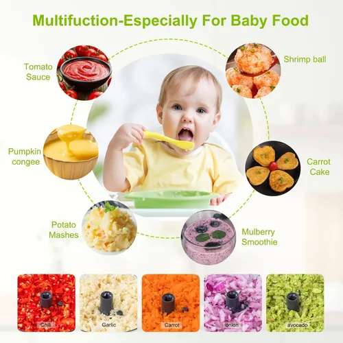 Miniatura 4 de Procesador manual de alimentos, picadora de verdura portátil a cuerda, para picar ajo, cebolla, jengibre, frutas, frutos secos, hierbas, etc., 900