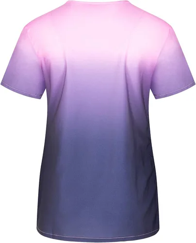 Miniatura 2 de Minty Mint Camiseta médica con cuello en V y cuello en V para mujer, cómoda, cómoda, de ajuste fácil, ligera, duradera, suave, elástica