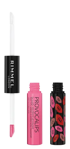 Miniatura 15 de Rimmel London Provocalips 16hr a prueba de besos color labial - Lápiz labial líquido de dos pasos para fijar el color y el brillo - 730 Make Your