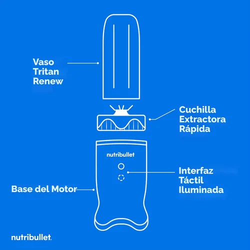Miniatura 3 de NutriBullet Ultra Personal Blender NB50500BR, 32 onzas, Latón