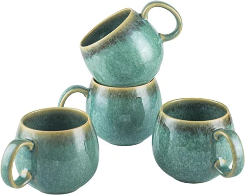 Miniatura 8 de Juego de tazas grandes de café de 4 a 20 onzas con asa para café con leche, cereales, té, cacao, leche, regalo de tazas de Navidad de Acción