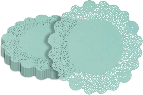 Miniatura 9 de Restaurantware Pastry Tek Blondas de Encaje de 4 x 4 Pulgadas 100 Vajilla Decorativa - Blondas de Mesa Desechables Redondas de Papel Negro