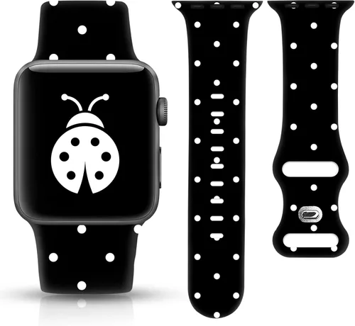 Miniatura 8 de Compatible 38mm Correas de Apple Watch para mujeres 40mm 41mm 42mm 44mm 45mm, correas iWatch para mujeres, pulseras de lunares, correa de Apple