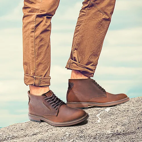 Miniatura 6 de Chukka - Botas a la moda, cómodas y de estilo oxford casual, al tobillo, botas con cordones