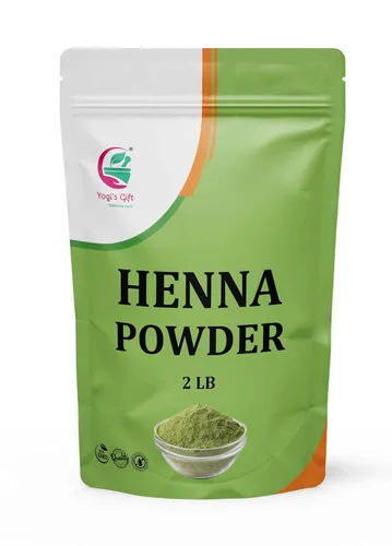 Yogi's Gift - Polvo de henna para cabello de 2 libras | Triple tamizado y 100% puro Henna | Tinte natural para el cabello sin químicos | Calidad