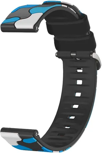 Miniatura 3 de FitTurn Correa de reloj compatible con Huami Amazfit GTS y Amazfit GTR 1.654 in Smart Watch Reemplazo suave estilo camuflaje silicona 0.787 in