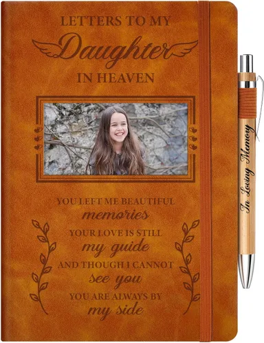Miniatura 8 de Regalos conmemorativos para la pérdida de papá, diario de duelo con inserto de fotos, cartas a mi padre en el cielo, regalo de condolencia