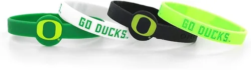 aminco NCAA unisex-adult Silicone Bracelet (4-Pack)