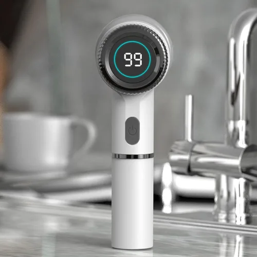 Miniatura 8 de Cepillo de limpieza eléctrico eléctrico inalámbrico con 5 cabezales de cepillo de repuesto para cocinas de baño