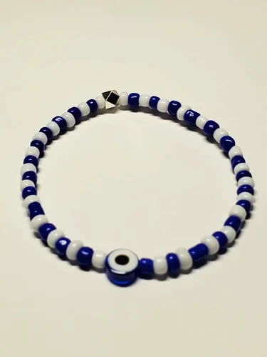 Miniatura 57 de 3 pcs Ilde Cowrie seashell Evil Eye Hamsa Hand Orisha Santeria Pulseras Bracelet Set