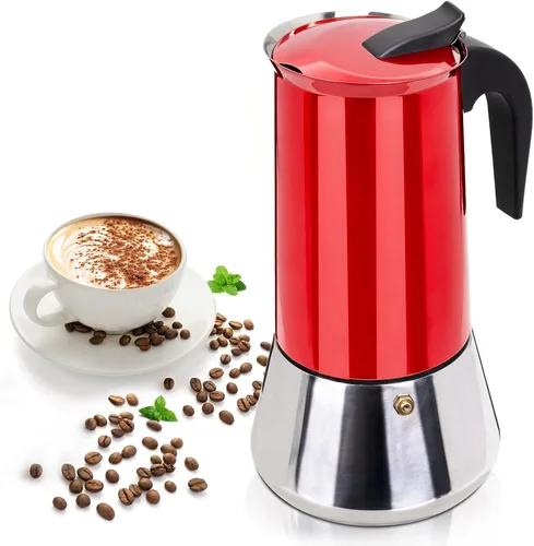 Miniatura 14 de 2 Cup 100ml Moka Pot Stainless Steel Espresso Coffee Maker Stovetop Coffeemaker Italian Classic Style Brewing Greca Cafe Mocha Machine for Cafeteras