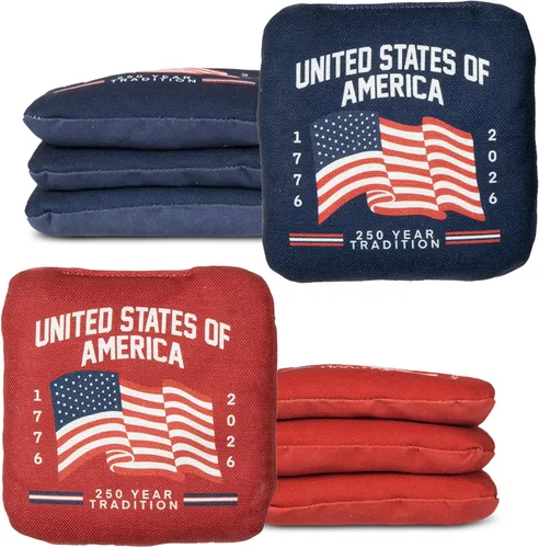 Miniatura 14 de Play Platoon Tournament Series Bolsas de Cornhole - Bolsas de Estilo Profesional de Doble Cara con Lado Resbaladizo y Pegajoso - Juego de 8