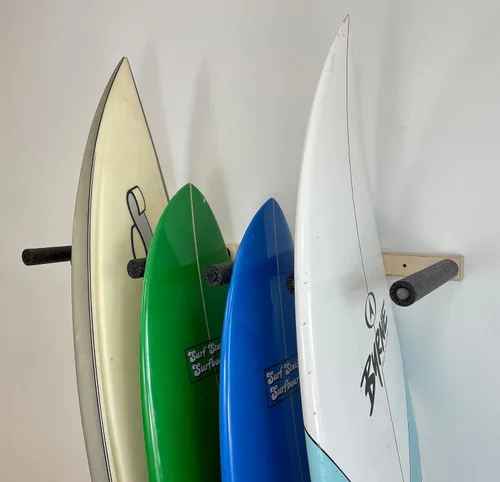 Miniatura 4 de Estante de almacenamiento vertical para tablas de surf - Capacidad para 5 tablas