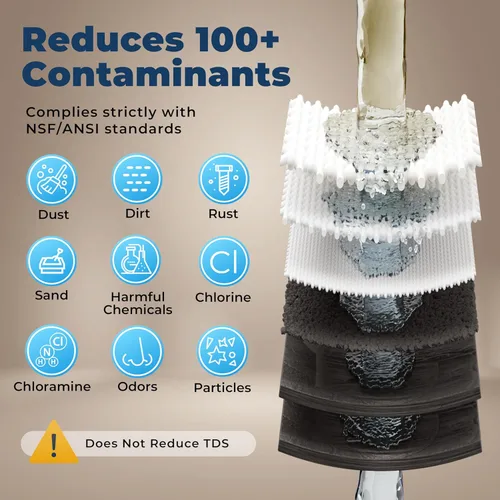 Miniatura 4 de iSpring US31-NC Sistema clásico de filtración de agua debajo del fregadero de 3 etapas para beber, reduce cloro, PFAS, filtro de agua sin tanque