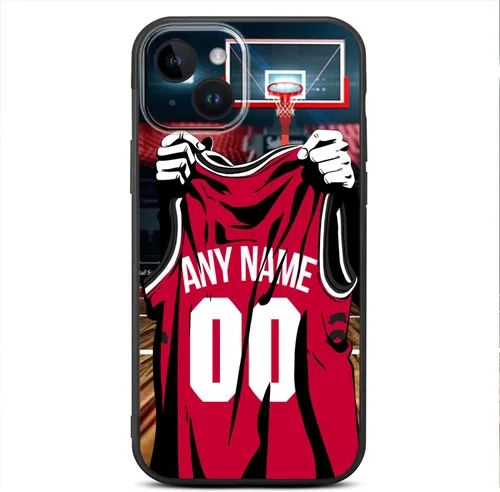 Miniatura 31 de Nombre y número personalizados de bricolaje – Camiseta de baloncesto de Oklahoma City – Funda de silicona líquida para iPhone 17 Air 16 15 Pro Max