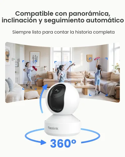 Miniatura 3 de REOLINK Cámara de seguridad para interiores, cámara WiFi enchufable Super HD de 5MP con PTZ, seguimiento automático, IA humana/mascota, ideal