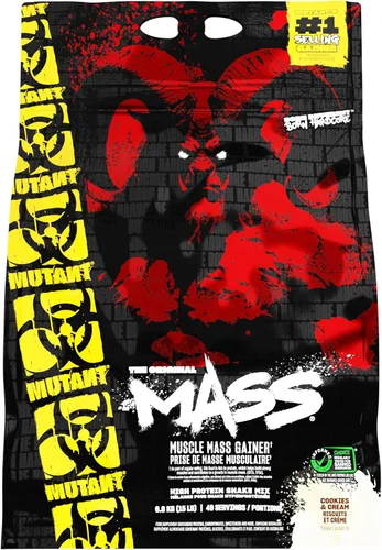 Miniatura 11 de Mutant Mass Extreme Gainer - Proteína de suero en polvo - Construye tamaño muscular y fuerza - Calorías limpias de alta densidad