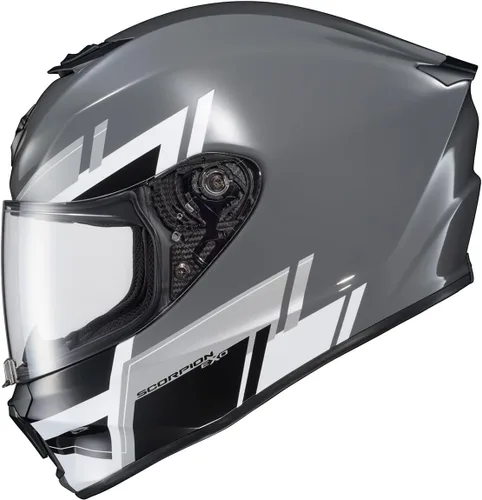 Miniatura 11 de ScorpionEXO R420 - Casco integral y urbano para motocicleta, de policarbonato, con bolsillos para altavoces, certificación DOT y Snell, para adultos