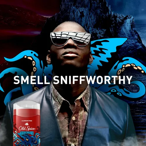 Miniatura 5 de Old Spice Desodorante sin aluminio para hombres, protección contra olores 24/7, frescura 24/7 y aroma duradero, se pone transparente, Krakengard