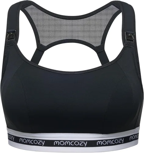 Momcozy Sujetadores de lactancia para lactancia, FB011 de bajo impacto sujetador deportivo de enfermería soporte de maternidad embarazo acolchado
