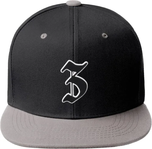 Miniatura 1695 de Daxton Gorra clásica con visera de billete plano con letras del alfabeto inglés antiguo de la A a la Z