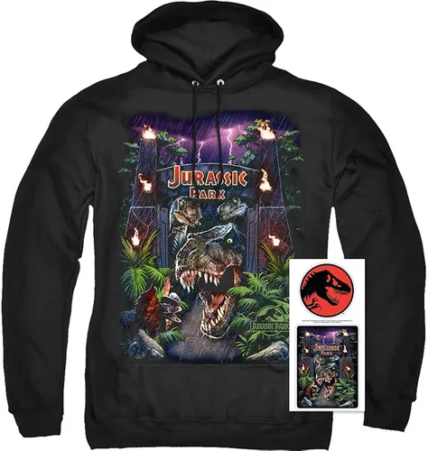 Miniatura 2 de Popfunk Classic Jurassic Park Welcome to The Park & Clever Girl - Sudadera con capucha y calcomanías
