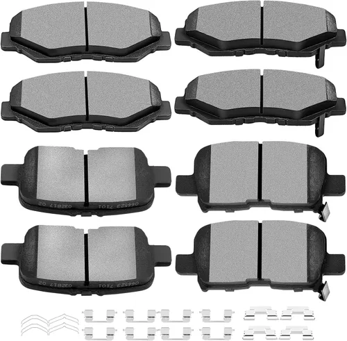 Miniatura 8 de SCITOO - Juego de pastillas de freno de cerámica, 8 pastillas de freno para Honda CR-V 2002-2004, 2003-2011 para Honda Element