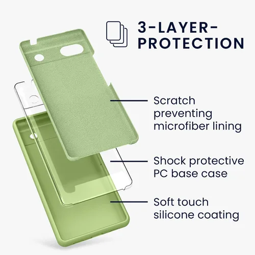Miniatura 210 de kwmobile Funda Compatible con Google Pixel 6 Pro - Funda de teléfono de silicona TPU con acabado suave - Azul Arrecife