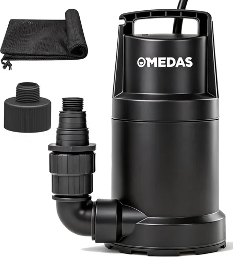 Miniatura 9 de Bomba de sumidero portátil MEDAS para piscina de natación, estanque de jardín, eliminación de agua del sótano con cable de alimentación de 10 pies