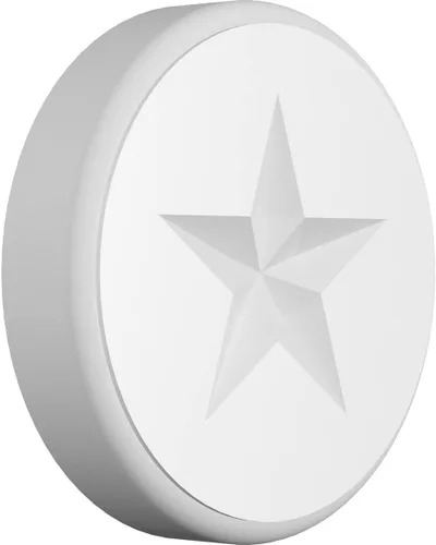 Miniatura 14 de Ekena Millwork ROSP030X030X100GRY08 Roseta estándar con borde redondeado, PVC