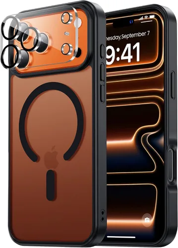 Miniatura 68 de Tigowos Magnetic Guardian - Funda diseñada para iPhone 11 Pro [probada en caídas de grado de 10 pies y compatible con MagSafe] Funda delgada Negro