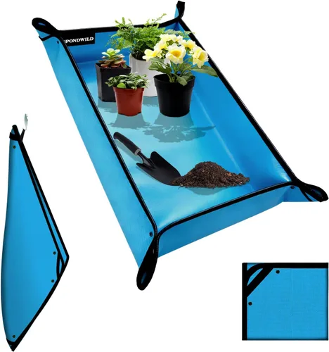 Miniatura 34 de Tapete grande de trasplante de plantas, tapete grueso impermeable para macetas, tapete de jardinería para suculentas, tapete portátil