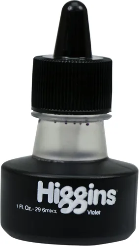 Miniatura 7 de Higgins Tinta de dibujo pigmentada, negra, botella de 1 onza (44021)