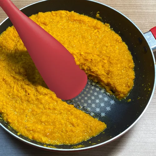 Miniatura 8 de Cuchara de espátula de silicona, ideal tanto para cocinar como para servir, silicona negra mate duradera sin BPA, diseño sin costuras, segura