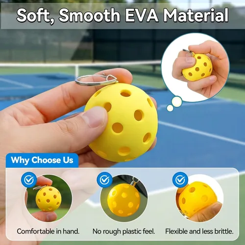 Miniatura 6 de Juego de llaveros de pickleball 8/16/24/48 - Regalos únicos divertidos para mujeres, hombres y amantes - Accesorios de equipo a granel