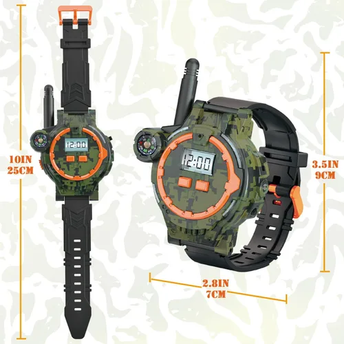 Miniatura 2 de Walkie Talkie recargable para niños, radio bidireccional Walky Talky con linterna, juego para exteriores, interfono, juguete y regalos para niños