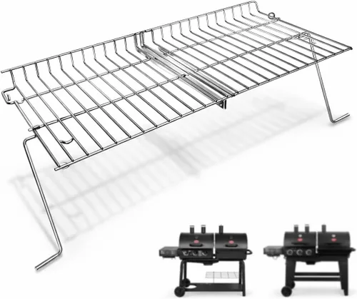 Hisencn Rejilla de calentamiento para parrilla Char Griller 5050 3001 5650 5072 3008, Rejilla para reemplazo de piezas Chargriller, piezas para Char